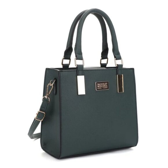 Badgley Mischka | Bags | Nwtbadgley Mischka Saffiano Lady  NWTBadgley Mischka Saffiano Lady Bag 2 way crossbody